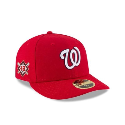 Washington Nationals Gorra | New Era MLB Jackie Robinson Day Low Profile 59fifty Fitted Cap Mexico - Rojos